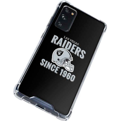 NFL Las Vegas Raiders Helmet Galaxy S20 FE Clear Case